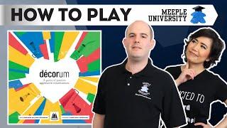 Decorum - How to Play Board Game (Stella's top 20 games of 2022)