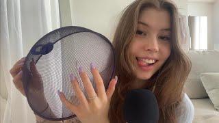 ASMR only purple trigger  (fabric scratching, tapping, scratching...)