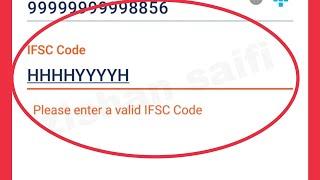 Paytm Fix Please enter a valid IFSC code Problem Solve || Send Money to a New Bank Account Issue