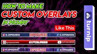 How To Make Custom Overlay For Turnip Live Streaming App In Mobile [Picsart]