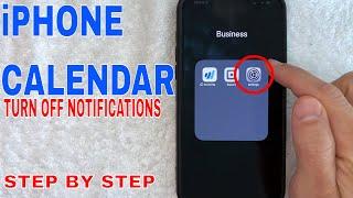   How To Turn Off iPhone Calendar Notifications 