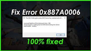 Fixing Error 0x887A0006 in Unreal Engine | UE4 Fatal Error - D3D Device Hung [Step-by-Step Guide]