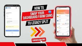 HOW TO SWAP YOUR DASHBOARD FARM COINS TO LEGACY SPLIT | LSP