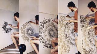 Calligraphic Whirlpool. Timelapse Painting by #mindryukov_letters