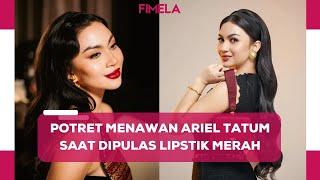 Potret Cantik Paripurna Ariel Tatum saat Dipulas Lipstik Merah yang Berani