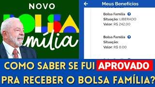 ME INSCREVI NO CADASTRO ÚNICO COMO SABER SE FUI APROVADO PARA RECEBER O BOLSA FAMÍLIA?