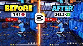 How To Increase FreeFire Video Quality in CapCut // FreeFire Video Editing