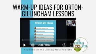 Warm-Up Ideas for Orton-Gillingham Lessons | Emily Gibbons | The Literacy Nest