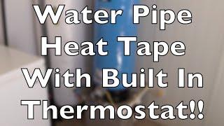 Water Pipe Heat Tape With Built In Thermostat Keep Your Lines From Freezing