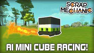 AI Mini Cube Racer Building! (Scrap Mechanic Live Stream VOD)