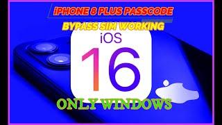 iPHONE 8 PLUS iOS 16 PASSCODE/iCLOUD BYPASS FULL SIM WORKING BY UNLOCKTOOL(PWNDFU WITH EFT PRO)