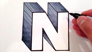 How to Draw the Letter N in 3D