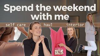 A *solo* weekend in my life | haul, interior, wedding guest dress, face mask