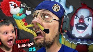 HELLO NEIGHBOR CLOWN's BIG SECRET!  FGTeeV plays SECRET NEIGHBOR #5!!