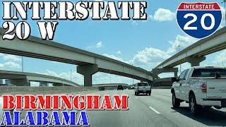 I-20 West - Birmingham - Alabama - 4K Highway Drive