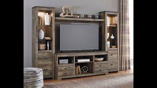 Trinell 4pc Entertainment Center by Ashley W446 - SpeedyFurniture.com