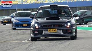 600HP Skyline R34 vs. 500+HP Impreza GC8 vs. Aristo V300 - JDM Drag Race!