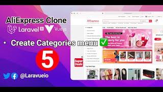 Aliexpress Clone crash course - e5 - Create Categories Menu