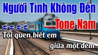 Người Tình Không Đến Karaoke Tone Nam Karaoke Lâm Beat - Beat Mới