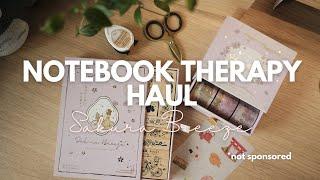 Unboxing Notebook Therapy's Sakura Breeze Stamp and Washi Set plus Pencase for giveaway!