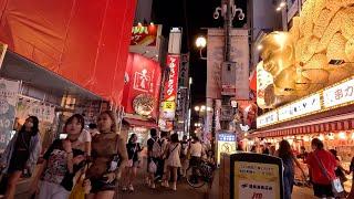 OSAKA JAPAN - Walking around Dotonbori & 夜明けのスキャット (Showa Period Music)