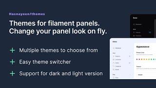 Filament Themes Plugin: Change Appearance On-The-Fly