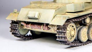 Finished! Trumpeter VK 30.01 (H) Tiger Prototype | Part 3 - Roadwheels, Tracks, Exhaust, Dust