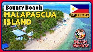 Bounty Beach Malapascua Island (🪄Magical beach️in Daanbantayan!) 4K Walking Tour / 4K Beach Walk