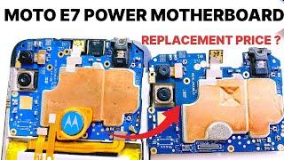 Moto E7 power original motherboard replacement price | Moto e7 power dead solution