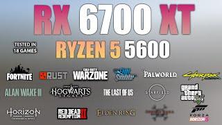 RX 6700 XT + Ryzen 5 5600 : Test in 16 Games - RX 6700XT Gaming