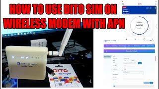 HOW TO USE DITO SIM ON WIRELESS MODEM ZLT-P25 WITH APN SETUP FOR DITO CONNECTION.