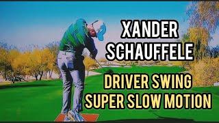Xander Schauffele Driver Swing in Super Slow Motion.