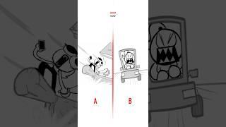 DITCHING SCHOOL  A vs B (Animation Meme) #shorts