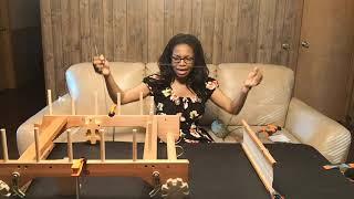 Direct warp using the built-in rigid heddle warping board (Part 1 of 3)