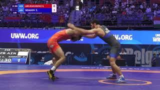 Bekzod ABDURAKHMONOV (UZB) vs. Zaurbek SIDAKOV (AIN) | Seniors World Championships 2023 | 1/16 Final