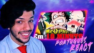 "Boku no Hero em 10 MINUTOS" - TsukiUraya (SALVATORE REACT)