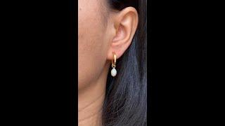 Diy Easy Pearl Earrings #shorts #diy #pearl #earrings #jewellerydesign