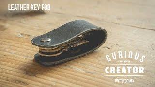 #4 Swivel Leather Key Fob - DIY Curious Creator