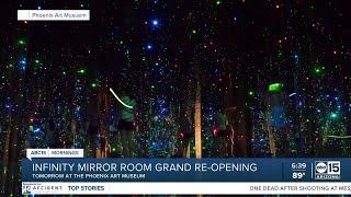 Phoenix Art Museum re-opens restored infinity mirror room