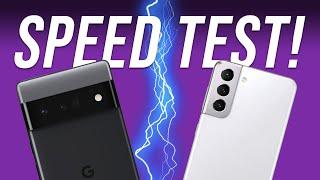 Tensor or Snapdragon? Pixel 6 Pro vs Galaxy S21 Speed Test!