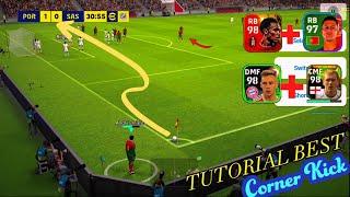 eFootball Corner Kick Tutorial  @9algames @EFotBalMan @YANGSINGBA @peskingdomz