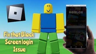 How To fix This Login Black screen stuck problem In Roblox