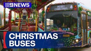 Sydney buses get in on Christmas spirit | 9 News Australia