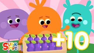 Adding Up To 10 | Bumble Nums Counting Song! | Super Simple Songs