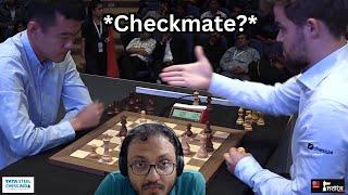 That firm handshake at the end | Ding Liren vs Carlsen | Commentary by Sagar Shah