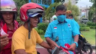 Sambut HUT Kemerdekaan RI Partai Gelora Indonesia DPW Aceh Membagikan Bendera Merah Putih