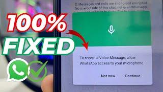 Call Allow Whatsapp Access to Your Microphone Tap Settings Permissions