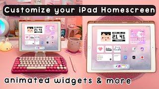 How to Customize your iPad Home Screen | Animated Widgets | iOS 15 Widgets 