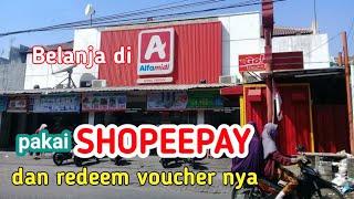 CARA BELANJA DI ALFAMIDI BAYAR PAKAI SHOPEEPAY DAN VOUCHER CASHBACK DARI SHOPEE