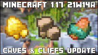 Minecraft 1.17 - Snapshot 21w14a - Raw Gold, Raw Iron & Raw Copper!